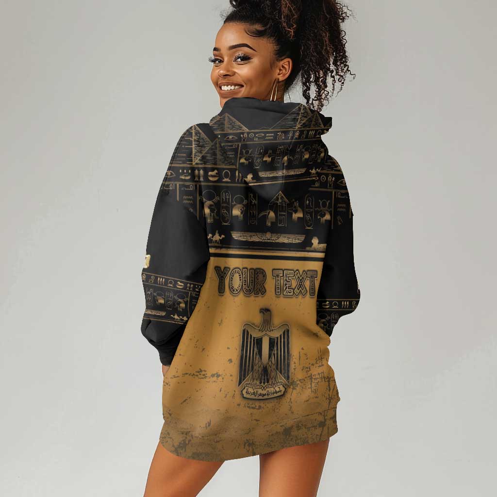 Personalized Egypt Hoodie Dress Ancient Ankh Luxury - Wonder Print Shop
