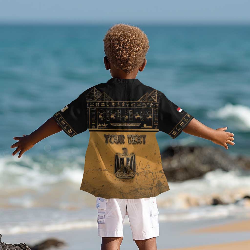 Personalized Egypt Kid Hawaiian Shirt Ancient Ankh Luxury - Wonder Print Shop