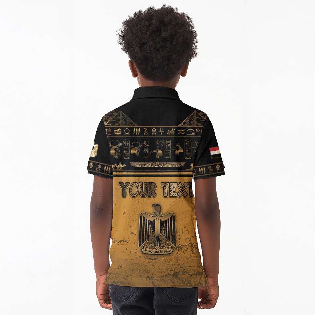 Personalized Egypt Kid Polo Shirt Ancient Ankh Luxury - Wonder Print Shop