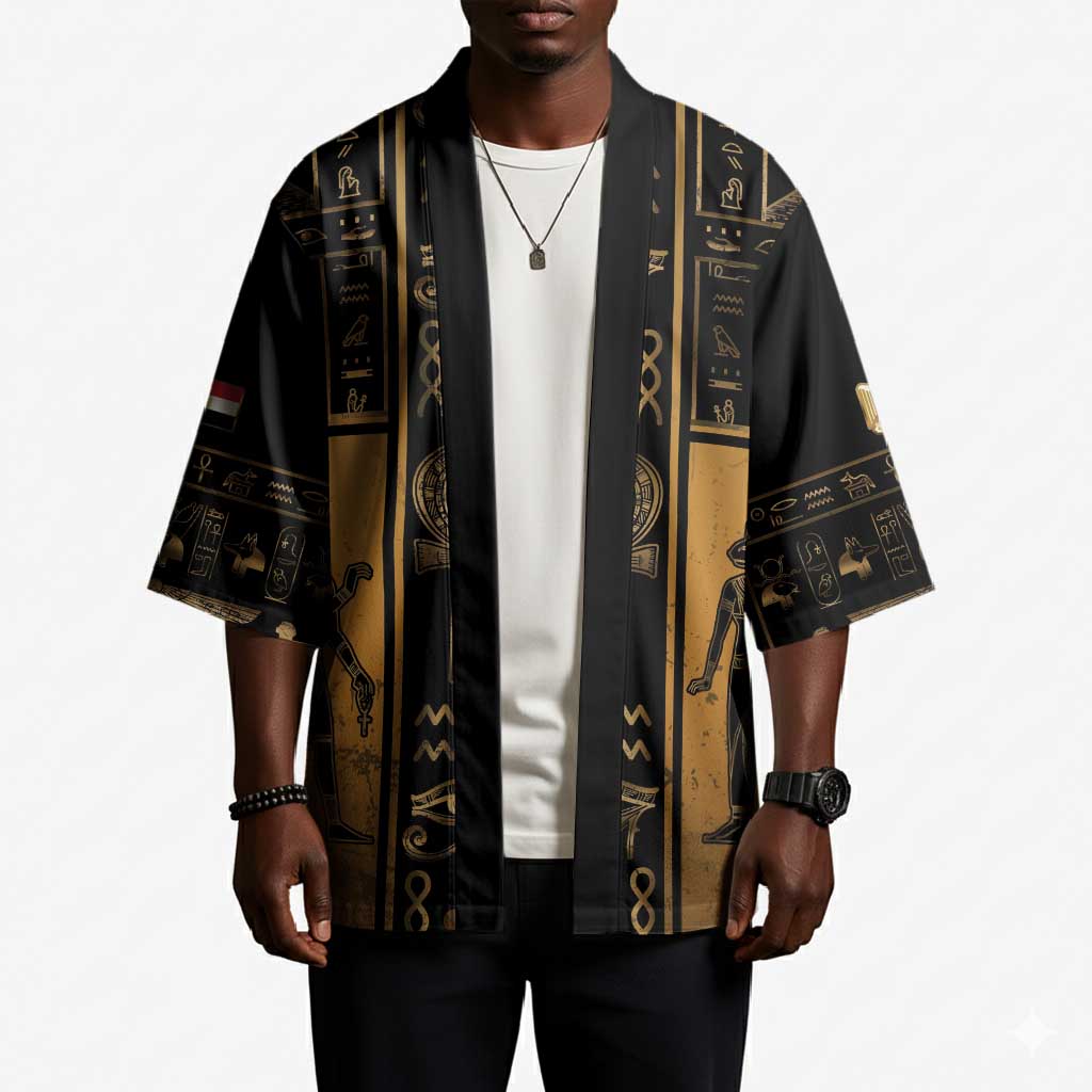 Personalized Egypt Kimono Ancient Ankh Luxury - Wonder Print Shop