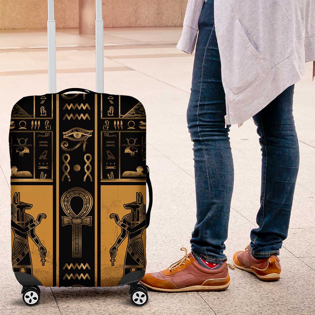 Egypt Luggage Cover Ancient Ankh Luxury - Wonder Print Shop