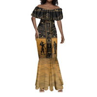 Personalized Egypt Mermaid Dress Ancient Ankh Luxury - Wonder Print Shop