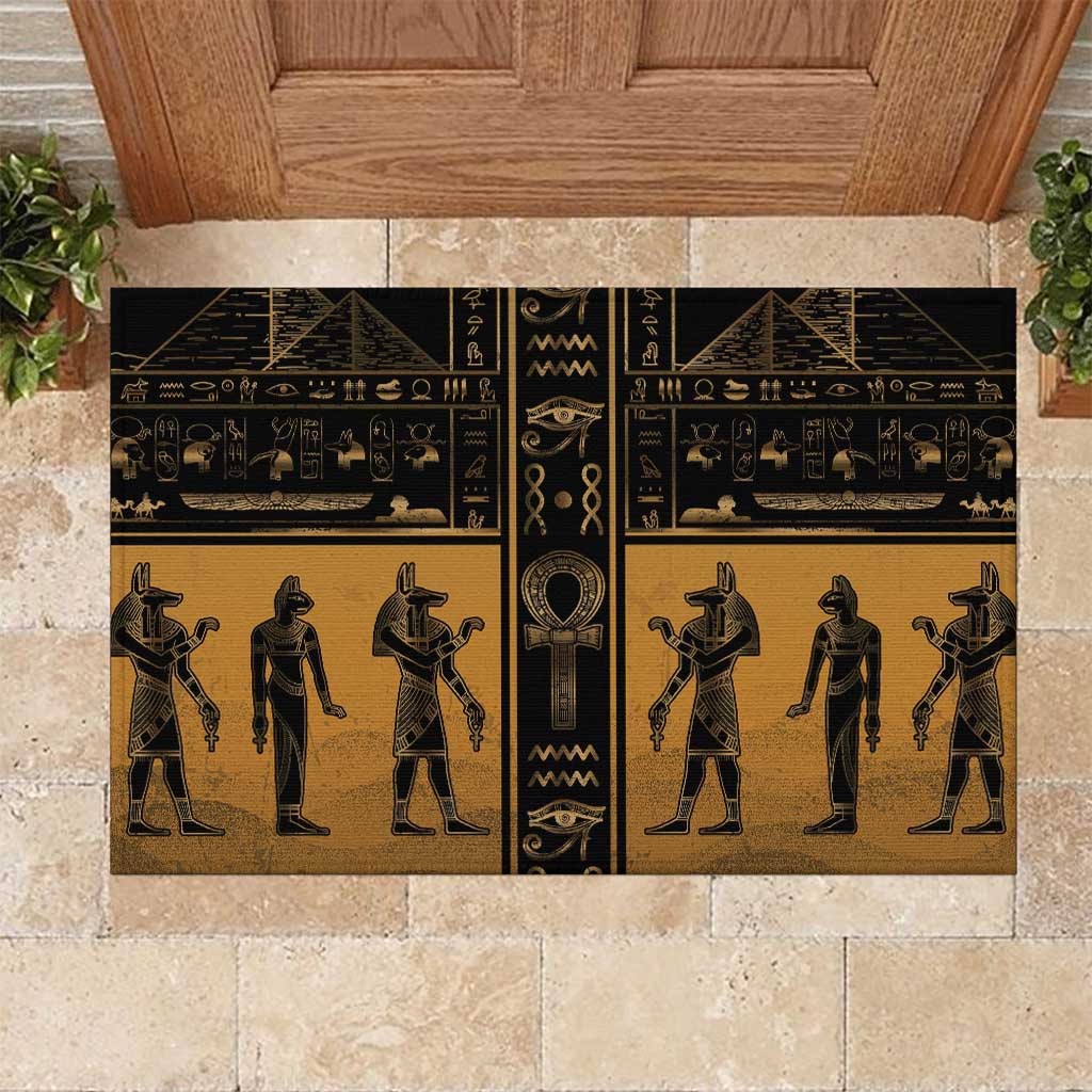 Egypt Rubber Doormat Ancient Ankh Luxury - Wonder Print Shop