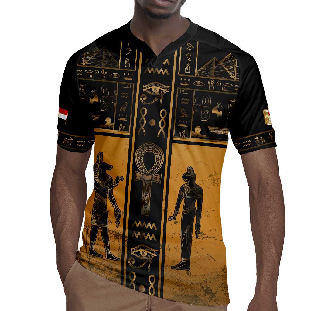 Personalized Egypt Rugby Jersey Ancient Ankh Luxury - Wonder Print Shop