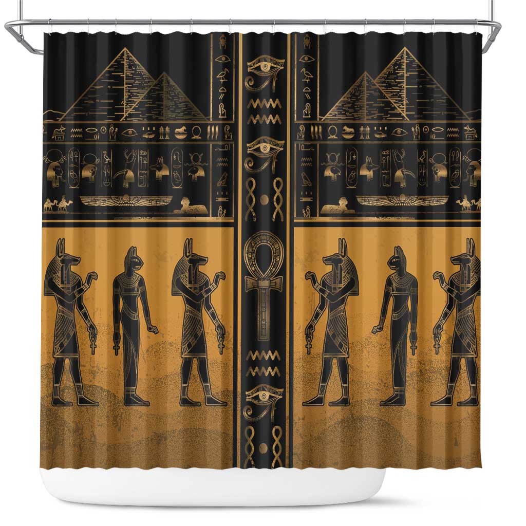 Egypt Shower Curtain Ancient Ankh Luxury - Wonder Print Shop