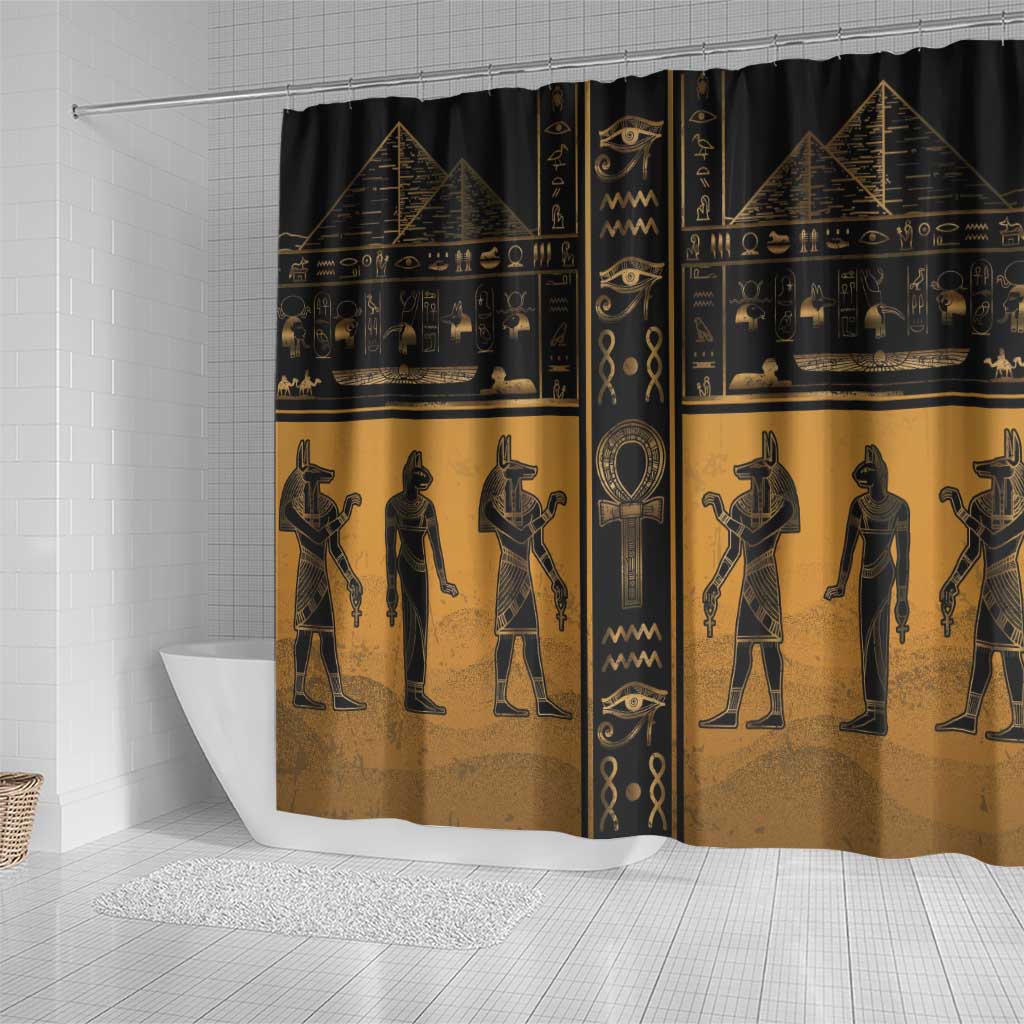 Egypt Shower Curtain Ancient Ankh Luxury - Wonder Print Shop