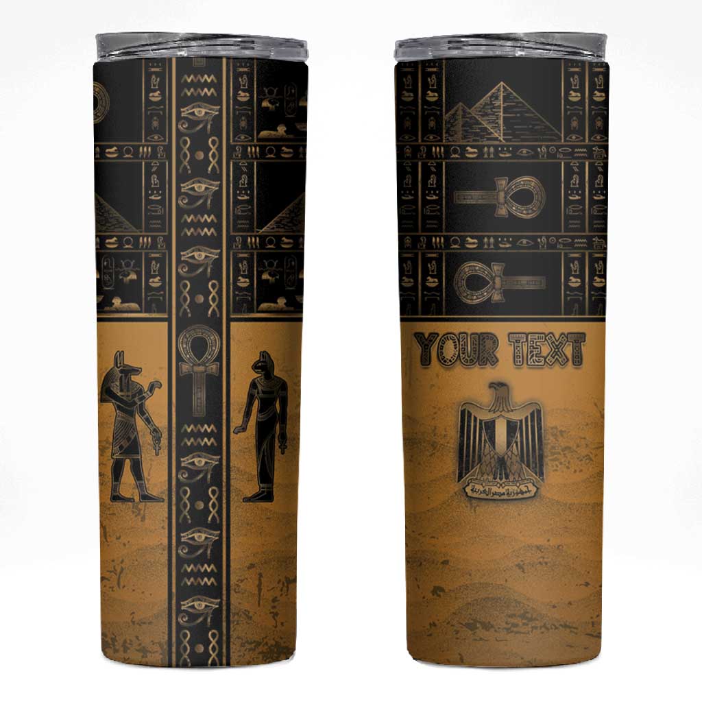 Personalized Egypt Skinny Tumbler Ancient Ankh Luxury - Wonder Print Shop