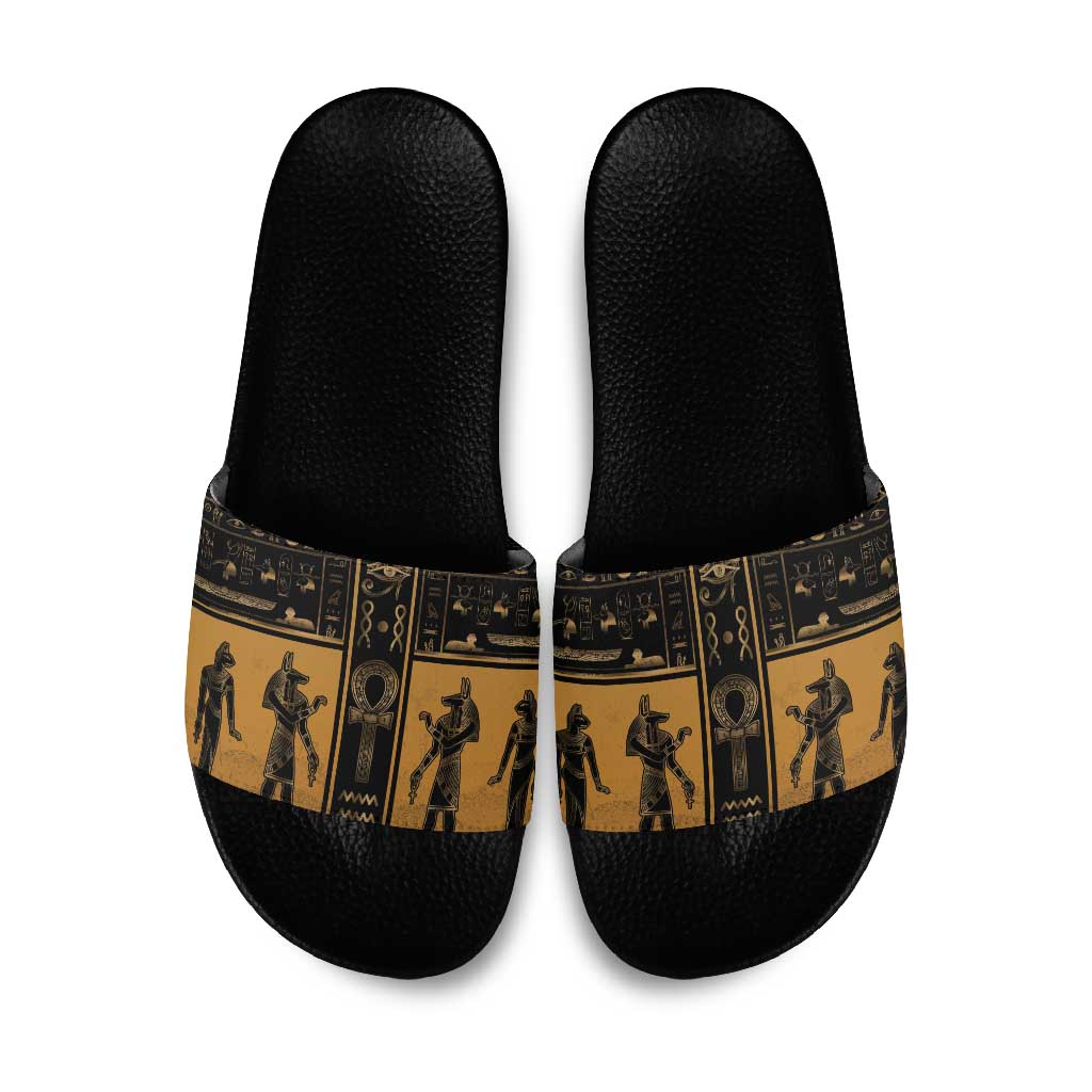 Egypt Slide Sandals Ancient Ankh Luxury - Wonder Print Shop