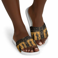 Egypt Slide Sandals Ancient Ankh Luxury - Wonder Print Shop