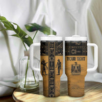 Personalized Egypt Tumbler With Handle Ancient Ankh Luxury - Wonder Print Shop