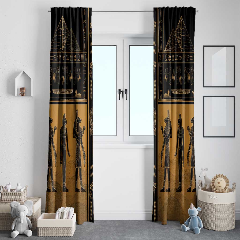 Egypt Window Curtain Ancient Ankh Luxury - Wonder Print Shop