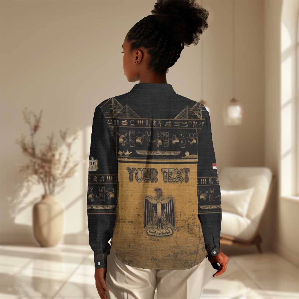 Personalized Egypt Women Casual Shirt Ancient Ankh Luxury - Wonder Print Shop
