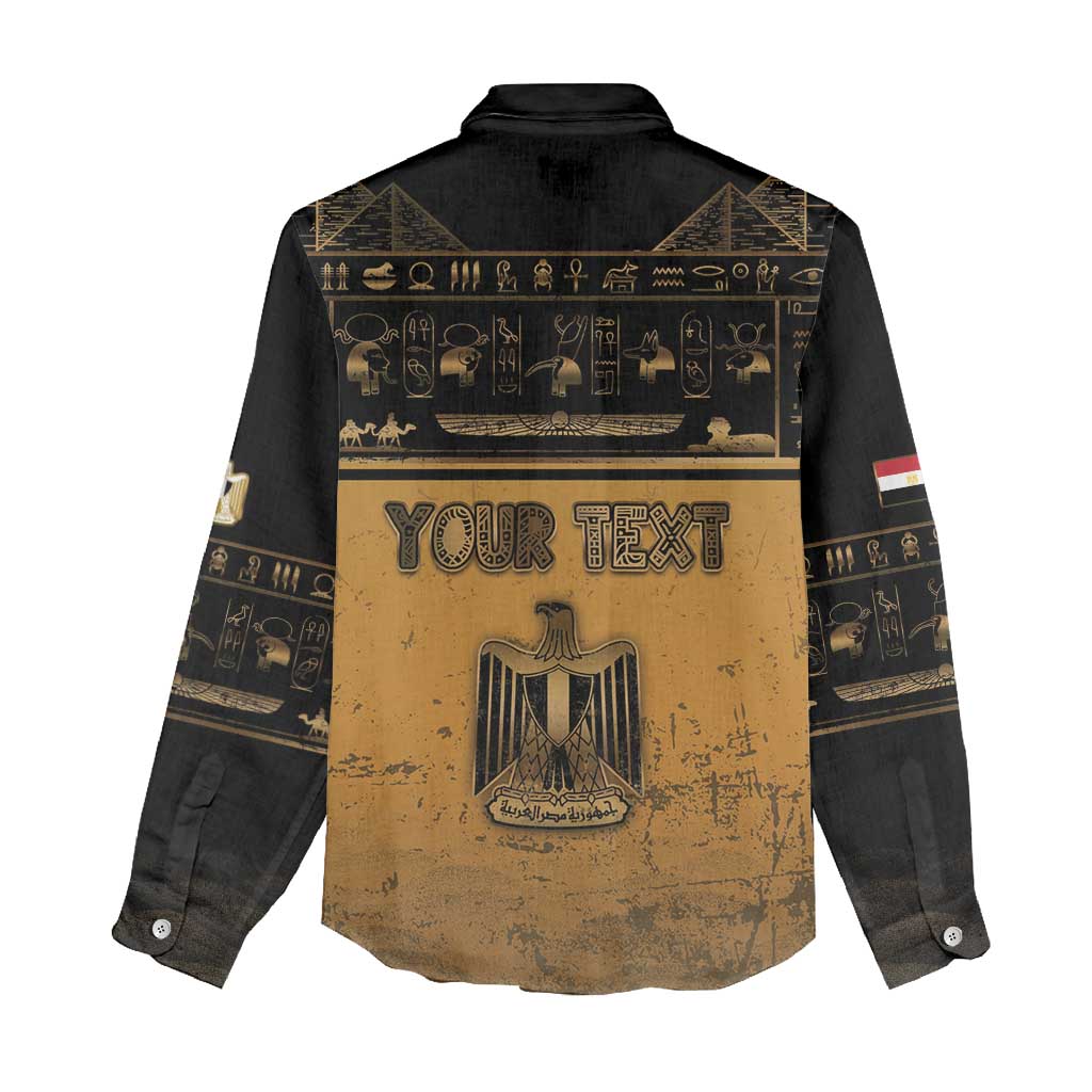 Personalized Egypt Women Casual Shirt Ancient Ankh Luxury - Wonder Print Shop