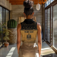 Personalized Egypt Women Sleeveless Polo Shirt Ancient Ankh Luxury - Wonder Print Shop