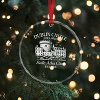 Dublin Castle Ireland Crystal Glass Ornament Baile Atha Cliath Ireland Travel Souvenir