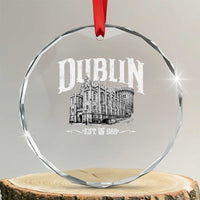 Dublin Castle Ireland Est 988 Travel Souvenir Crystal Glass Ornament