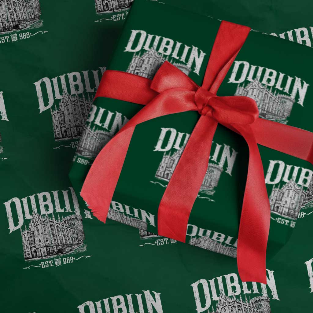 Dublin Castle Ireland Est 988 Travel Souvenir Wrapping Paper Roll