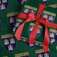 Dublin Ireland Wrapping Paper Roll The Coat of Arms of Dublin Three Burning Castles