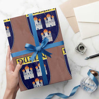 Dublin Ireland Wrapping Paper Roll The Coat of Arms of Dublin Three Burning Castles