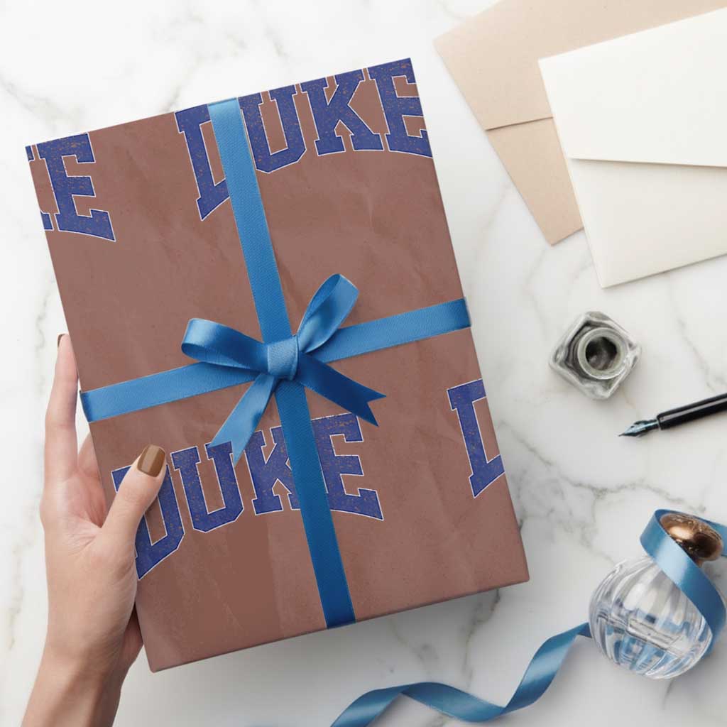 Duke Bold Script Name Sports Fans Wrapping Paper Roll