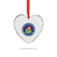 Dumpster Fire Response Team Leader Badge Heart Crystal Glass Ornament Funny Office Chaos Holiday Gag Gift - Wonder Print Shop