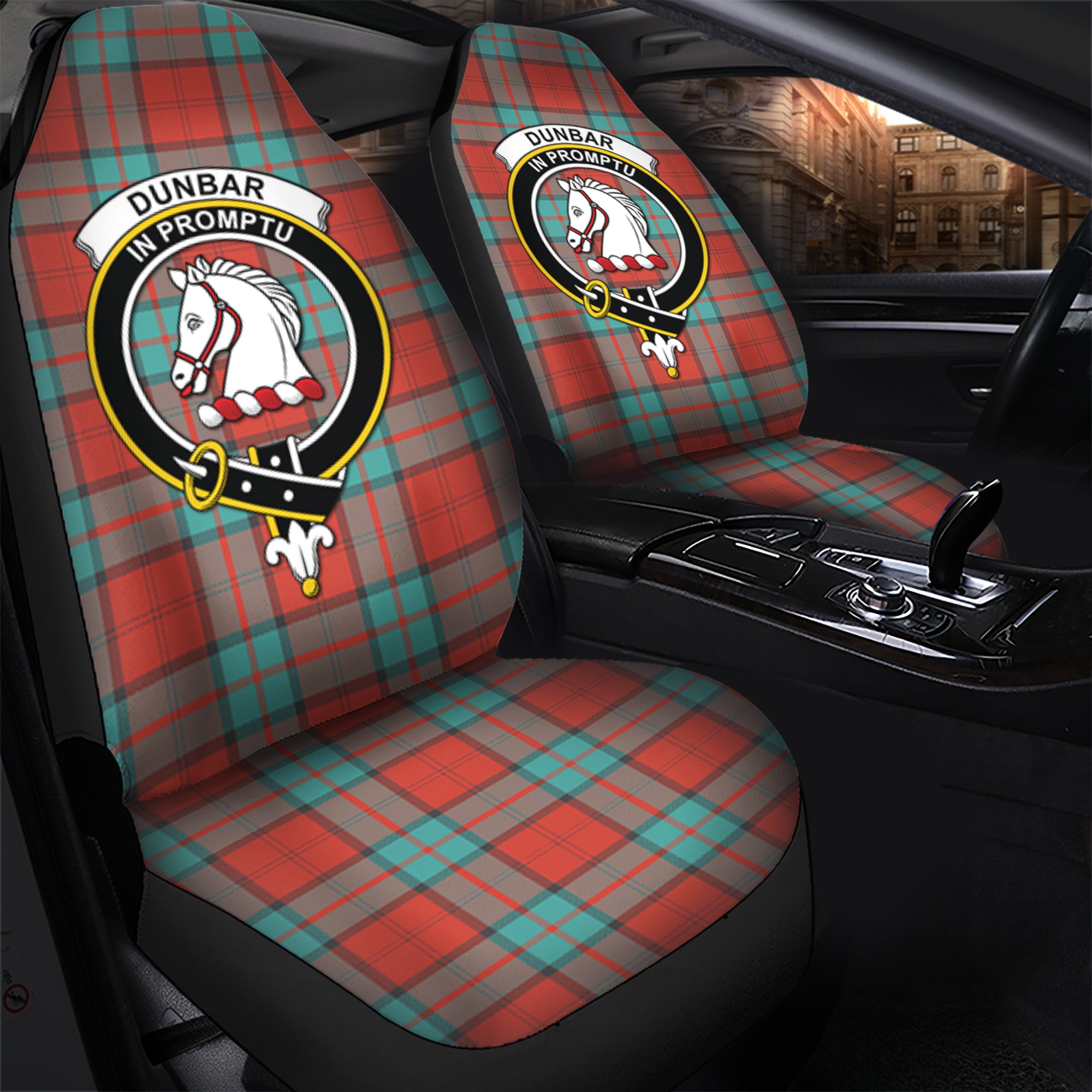 Dunbar Ancient Clan Tartan Car Seat Cover, Family Crest Tartan Seat Cover TS23