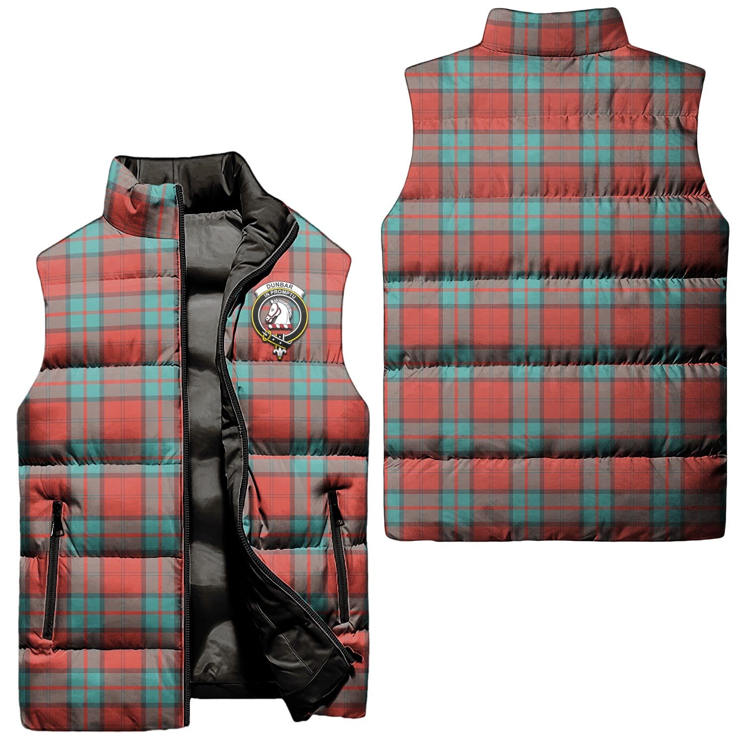 dunbar-ancient-clan-puffer-vest-family-crest-plaid-sleeveless-down-jacket