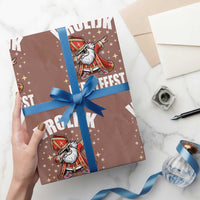 Dutch Christmas Wrapping Paper Roll Vrolijk Kerstfeest Dabiing Sinterklaas Santa - Wonder Print Shop