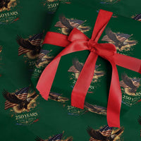 Eagle 250 Anniversary Usa Wrapping Paper Roll 1776 2026 Patriotic 4th Of July 250 Year American Flag
