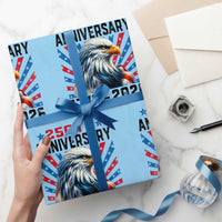 Eagle Flag America 250 Wrapping Paper Roll 1776-2026 250th Birthday - Wonder Print Shop