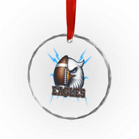Eagle Football Power Crystal Glass Ornament Game Day Sports Fan Gift - Wonder Print Shop