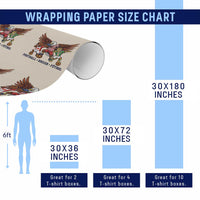 Eagle Jaguar Beaver 2026 Football Wrapping Paper Roll Supporters Gift Idea