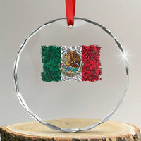Eagle Mexican Flag Crystal Glass Ornament Aztecs Mexico Heritage Roots - Wonder Print Shop
