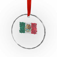 Eagle Mexican Flag Crystal Glass Ornament Aztecs Mexico Heritage Roots - Wonder Print Shop