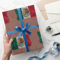 Eagle Mexican Flag Wrapping Paper Roll Aztecs Mexico Heritage Roots - Wonder Print Shop