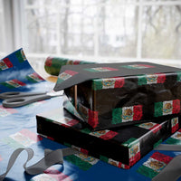 Eagle Mexican Flag Wrapping Paper Roll Aztecs Mexico Heritage Roots - Wonder Print Shop
