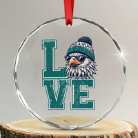 Eagles Inspirational Crystal Glass Ornament LOVE Cool Eagle Lover Vintage TS02