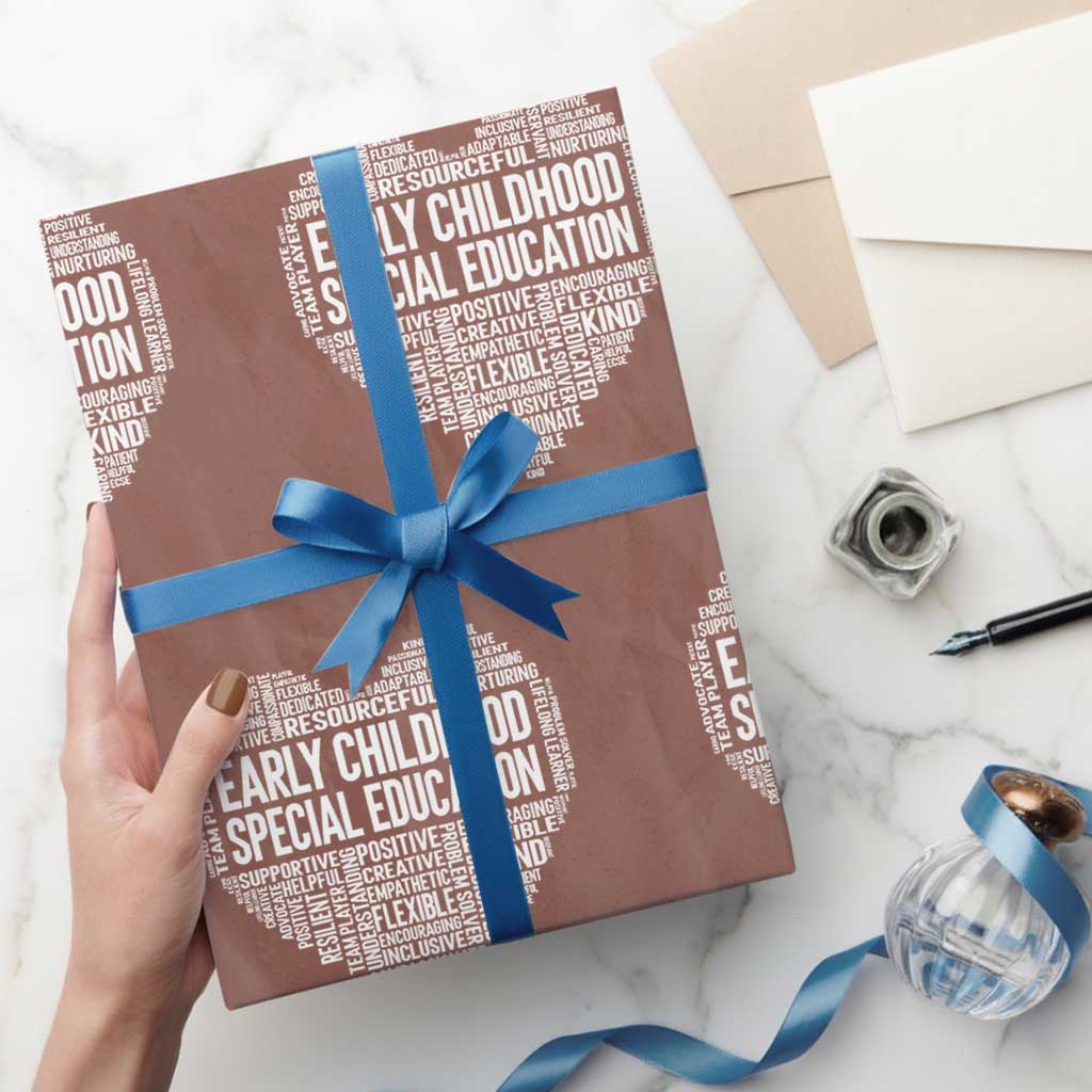 Early Childhood Special Education Teacher Wrapping Paper Roll Caring Compassionate Kindness