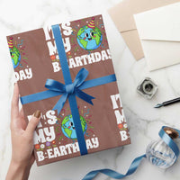 Earth Day Birthday Wrapping Paper Roll April 22 Nature Lover Eco Birthday Party Gift