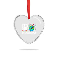 Earth Day Birthday Heart Crystal Glass Ornament April 22 Nature Lover Eco Birthday Party Gift