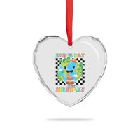 Earth Day Birthday Heart Crystal Glass Ornament Its My Birthday April 22