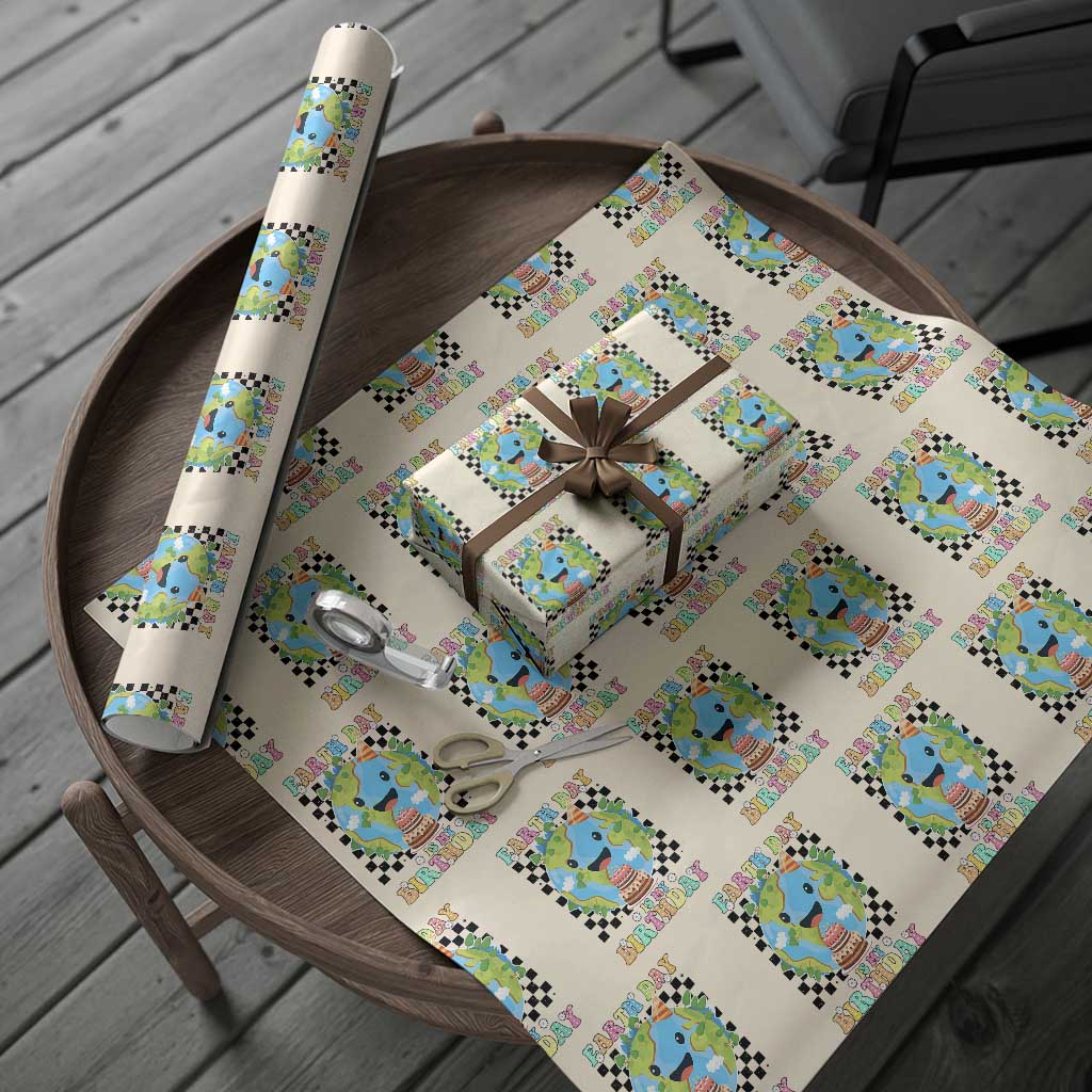 Earth Day Birthday Wrapping Paper Roll Its My Birthday April 22