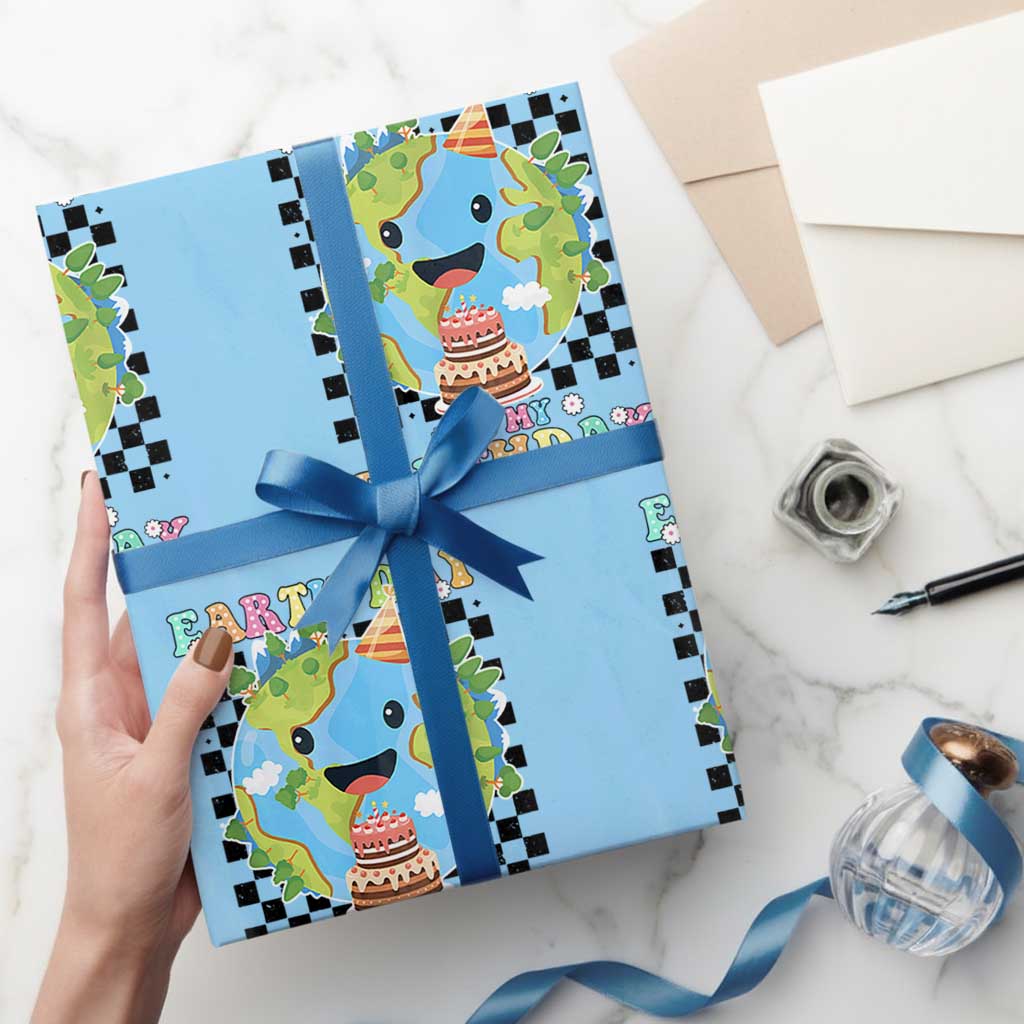 Earth Day Birthday Wrapping Paper Roll Its My Birthday April 22