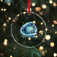Earth Day Crystal Glass Ornament Funny Baseball Ice Cream Drip Glove Eco Friendly