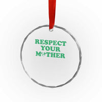 Earth Day Crystal Glass Ornament Respect Your Mother Environmental Recycling