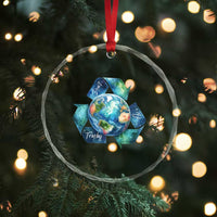 Earth Day Dont Be Trashy Crystal Glass Ornament Environmental Awareness Gift
