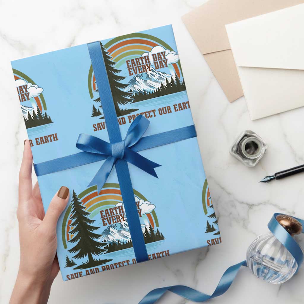 Earth Day Everyday Wrapping Paper Roll Save The Planet Nature Lover Gift
