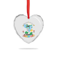 Earth Day Heart Crystal Glass Ornament Cute Go Planet Its Your Earthday Groovy