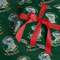 Earth Day Wrapping Paper Roll Cute Go Planet Its Your Earthday Groovy