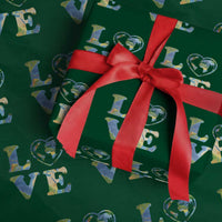 Earth Day Wrapping Paper Roll Heart Environmental Nature Recycling Lovers